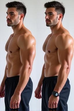 Transformation physique Julien musculation